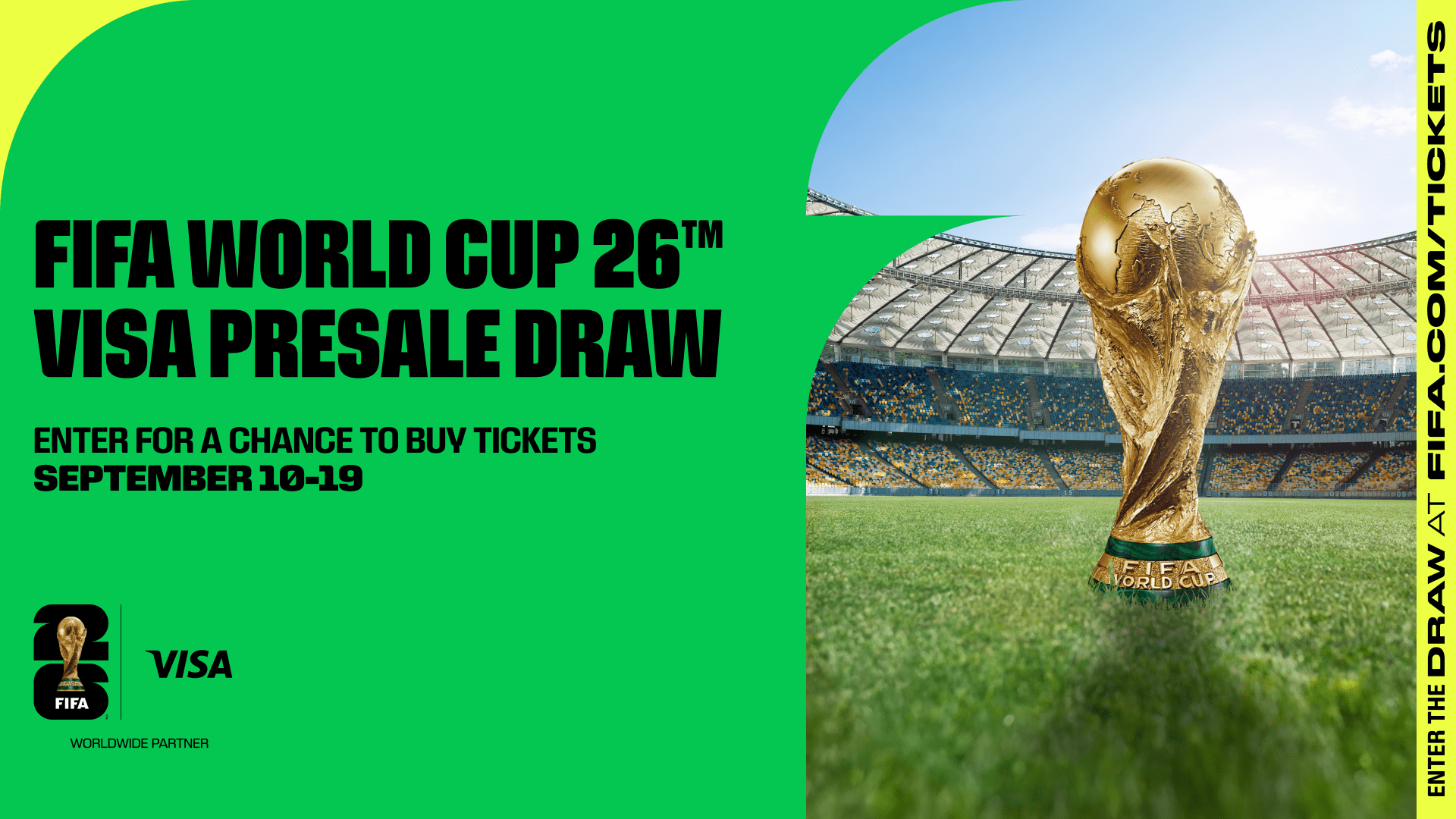 FIFA World Cup 26™ tickets: applications for Visa Presale Draw now open