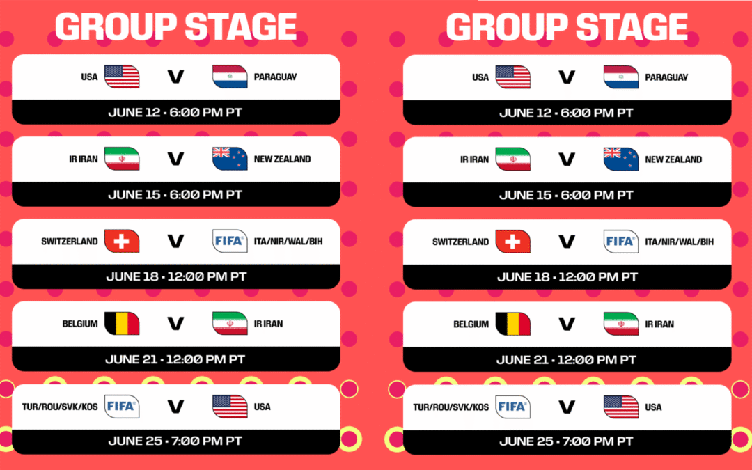 LOS ANGELES FINAL MATCH SCHEDULE  FOR THE FIFA WORLD CUP 2026™ NOW AVAILABLE
