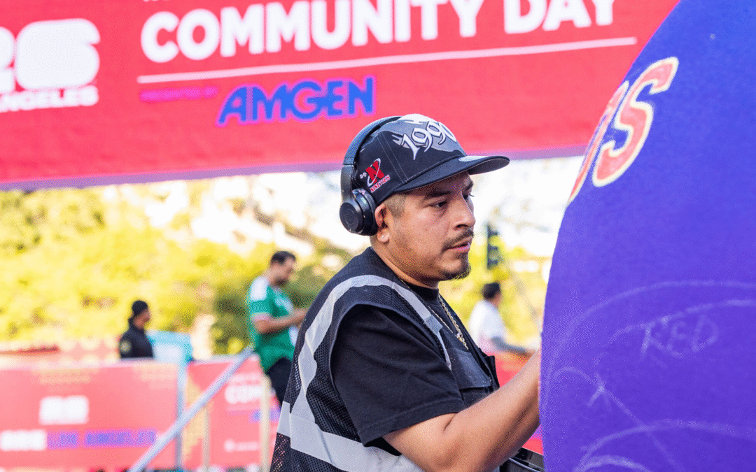 Local artists and volunteers painted murals at FIFA World Cup Community Day